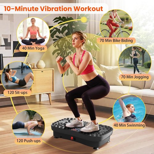 AXV Vibration Plate - Full Body Fitness Machine for Lymphatic Drainage & Weight Loss | Shaker Gym Pad