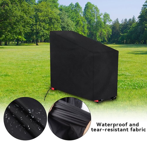 Klmnop Exercise Bike Cover, Waterproof and Dustproof Stationary Bike Cover, Upright Cycling Protective Cover for Indoor & Outdoor Fitness(Black)