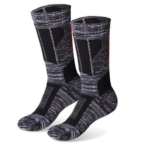 Jspupifip Unisex Waterproof Socks Water Resistant Socks Waterproof Breathable Hiking Wading Skiing Fishing Sock for Men Women, Grey-M