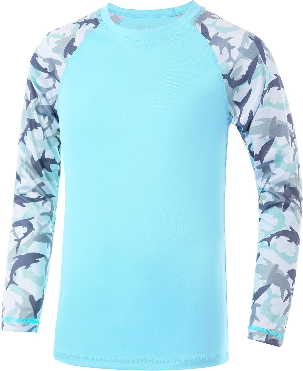 Skiennix Boys Rash Guard Swim Shirt - UPF 50+ Long Sleeve UV Protection | Quick Dry for Surf & Beach