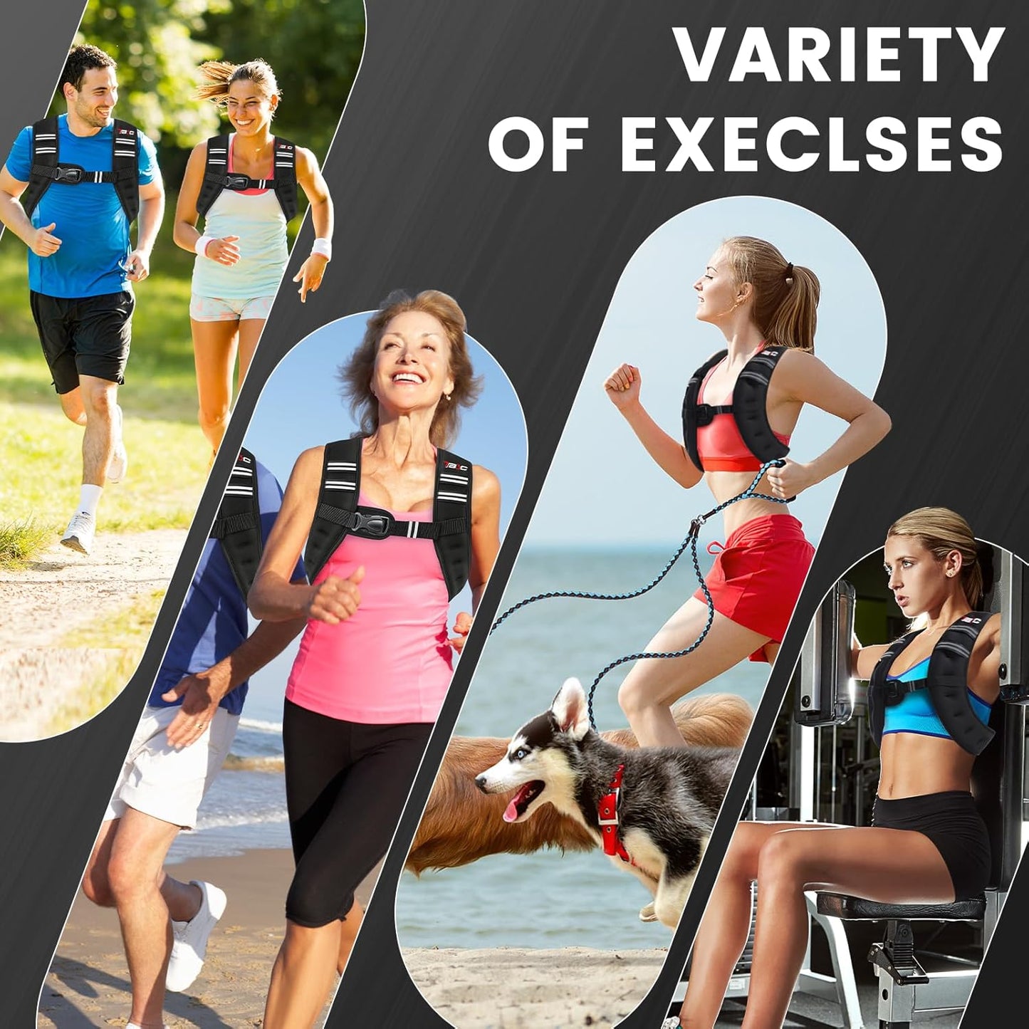 Skiennix Weighted Vest for Women - Reflective Fitness Vest for Walking & Strength Training | 6lb to 30lb Options