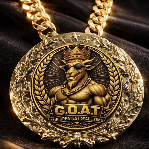 6" Muscle Goat Medal - Champion Sports Award Medal for Football, Soccer, Basketball | Fun Trophy for All Ages