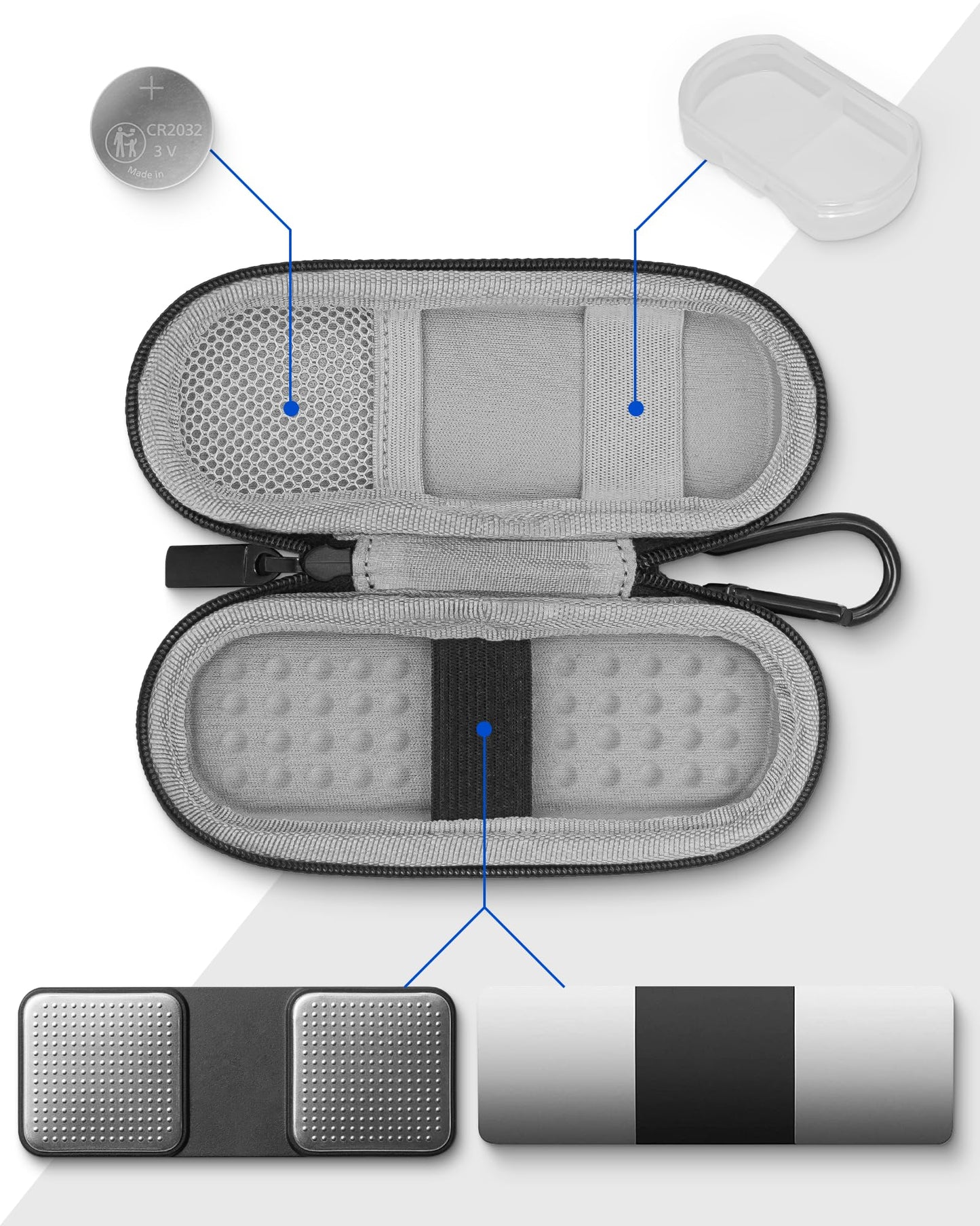Heart Monitor Case for AliveCor KardiaMobile 6L and Kardia Mobile EKG Monitor, Travel case for AliveCor Kardia Mobile 1-Lead Personal EKG/KardiaMobile 6-Lead Personal EKG