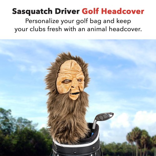 Daphne's Headcovers Sasquatch Driver Headcover | Premium Driver Headcovers | Funny Golf Club Covers | Stylish Protection for Your Clubs | Men's Golf Gear | Driver Headcover for Men and Women
