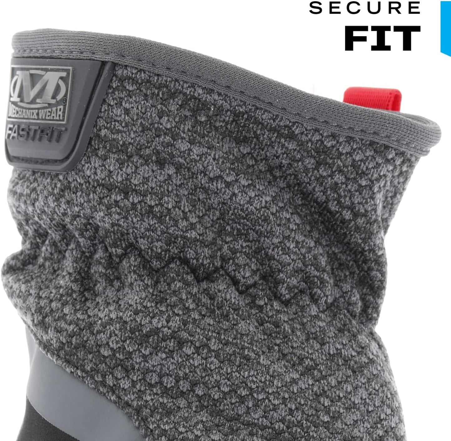 Mechanix Wear ColdWork FastFit Winter Work Gloves - Wind & Water Resistant, Fleece Insulated, Touch Capable | Black/Gray, Large