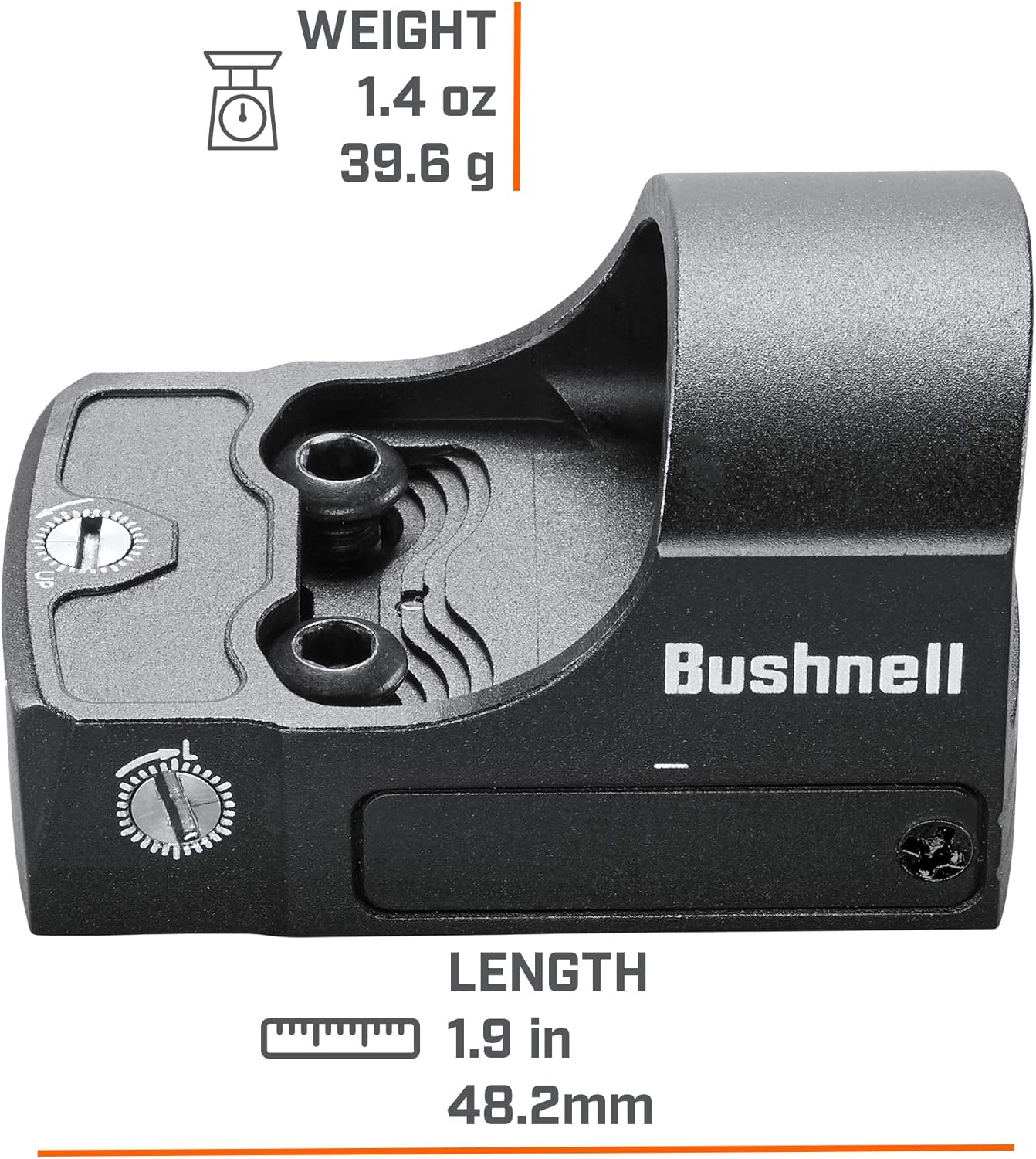 RXS-100 Black Reflex Sight - Weaver/PIC Mount Compatibility | 1X25mm Precision Optics