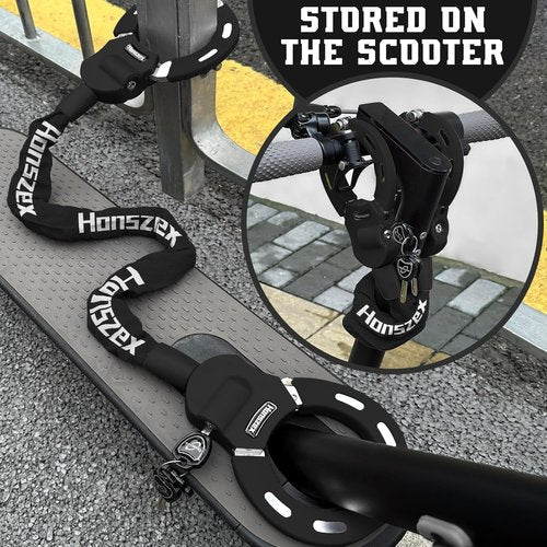 High-Security Scooter Lock by [Brand Name] - 36.22 Inch Heavy-Duty Bike Lock Chain for E-Bikes & Scooters
