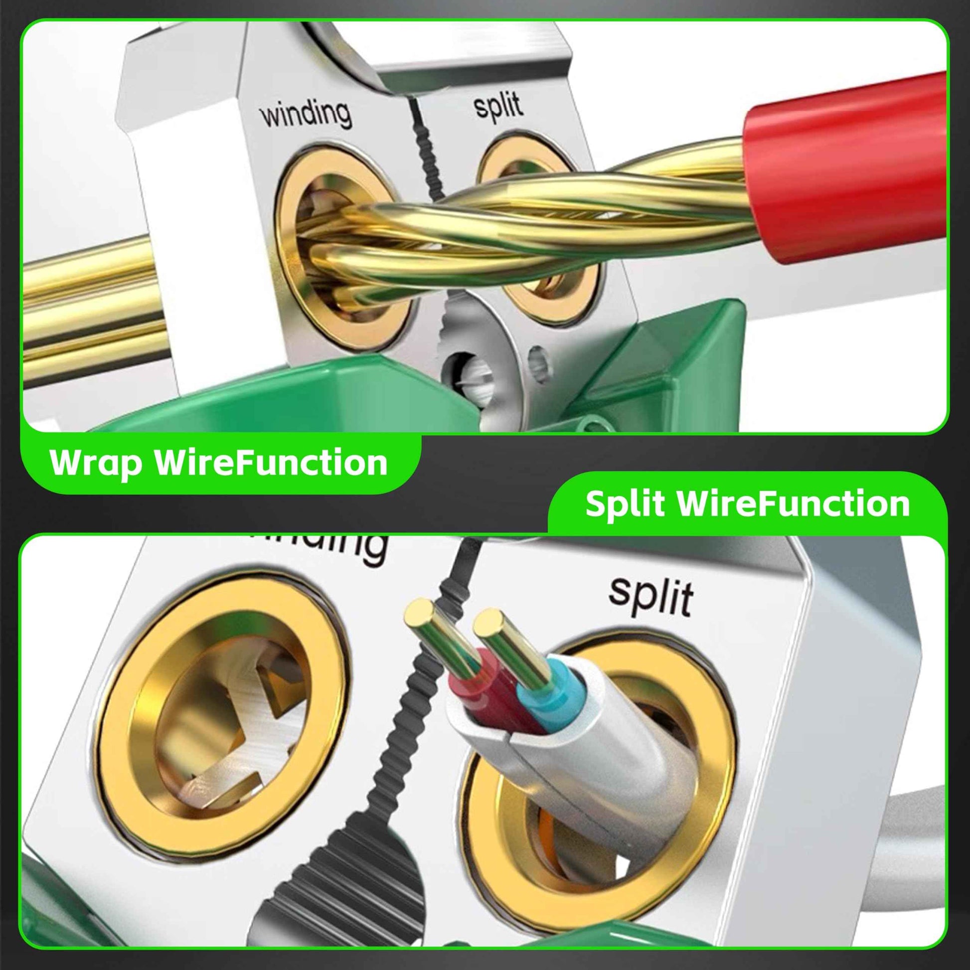 8 in 1 Wire Stripper with Voltage Tester, Pinzas Para Electricista, Electric Pliers, Multi-function Electric Wire Stripping Tool for Cutting and Pulling Pliers, Electrician Repair Tool