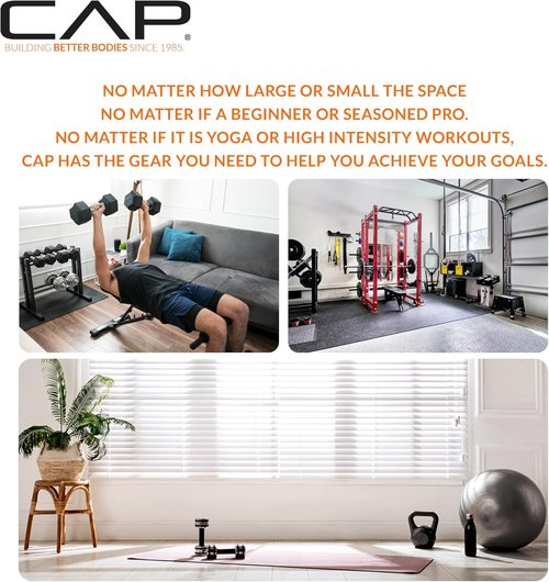 CAP Barbell Coated Dumbbell Weights - Versatile Pairs & Sets for Home Workouts
