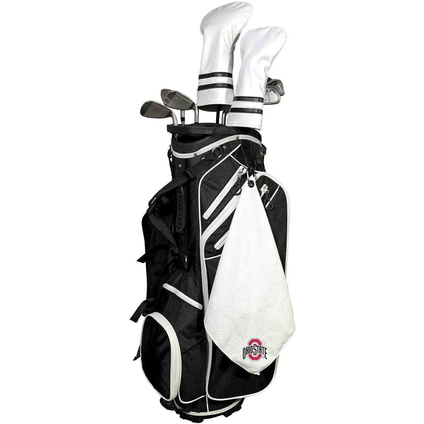 Team Golf NCAA Ohio State Buckeyes Microfiber Golf Towel, 15x15 (Multicolor)