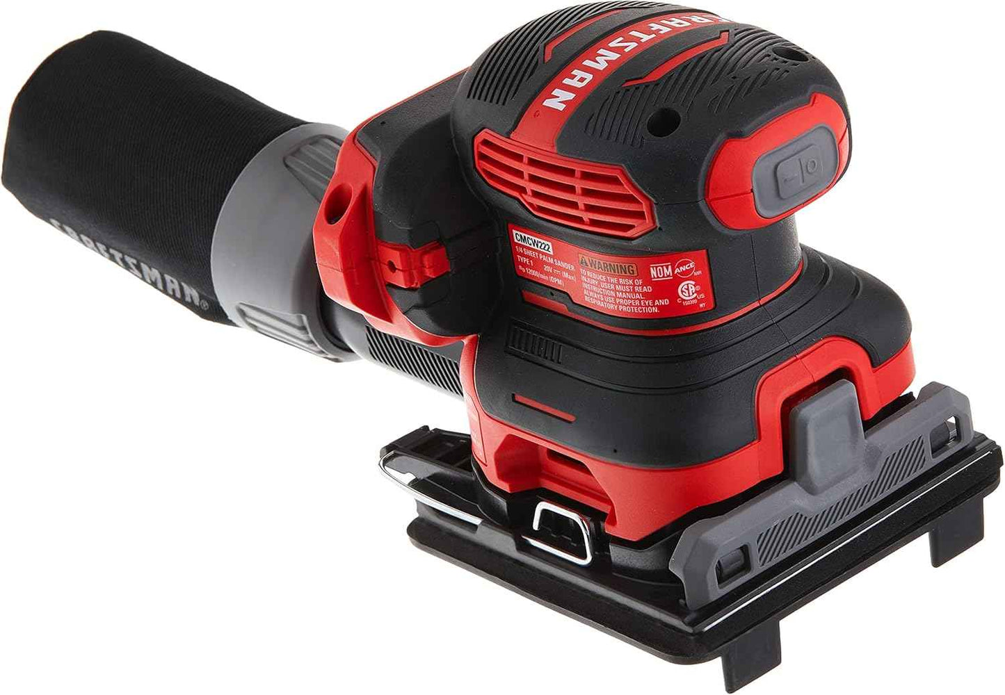 CRAFTSMAN V20 Cordless 1/4 Sheet Sander - 9,000-12,000 OPM Bare Tool (CMCW222B)