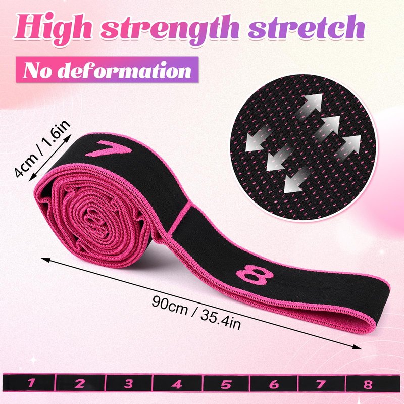 3PCS Fitness Resistance Bands with Handles,Resistance Bands with Handles, Fitness Resistance Band for Stretching and Yoga,Fashion Puller Exercise,Adjustable Bands for Full Body Stretching Shaping (A)