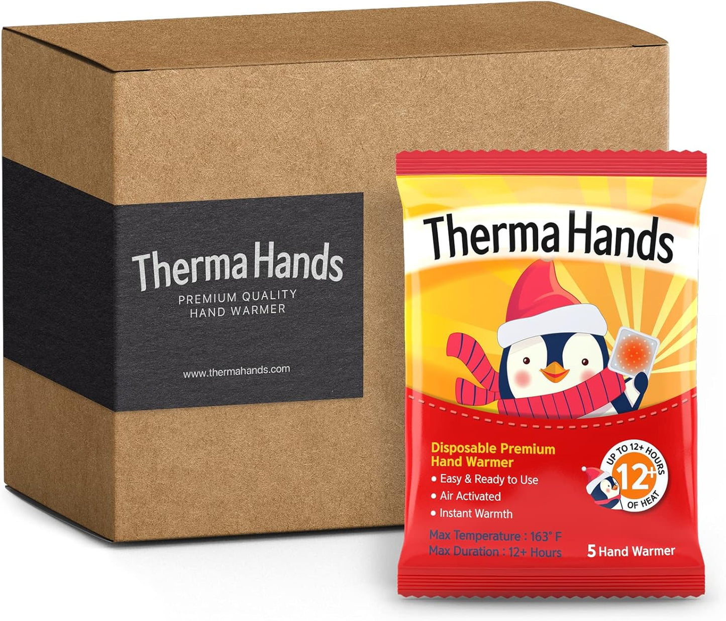 Premium Hand Warmers by [Brand Name] - Air-Activated, Odorless & Long Lasting | 3.5 x 4 Inch, 12+ Hours Heat