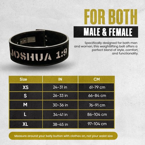 Christian Lever Weight Lifting Belt- 10mm Thick Leather Weightlifting Belt for Men & Women- Faith Lever Weight Belt for Men- Powerlifting Lever Gym Belt for Squat Deadlift Workout