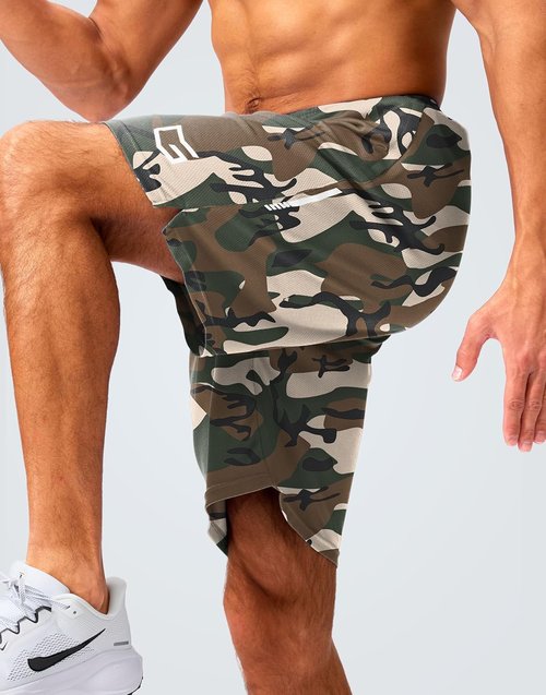 G Gradual Men's Gym Shorts - Quick Dry Athletic Mesh with Zipper Pockets | 5"/7"/10" Sizes for Basketball & Running