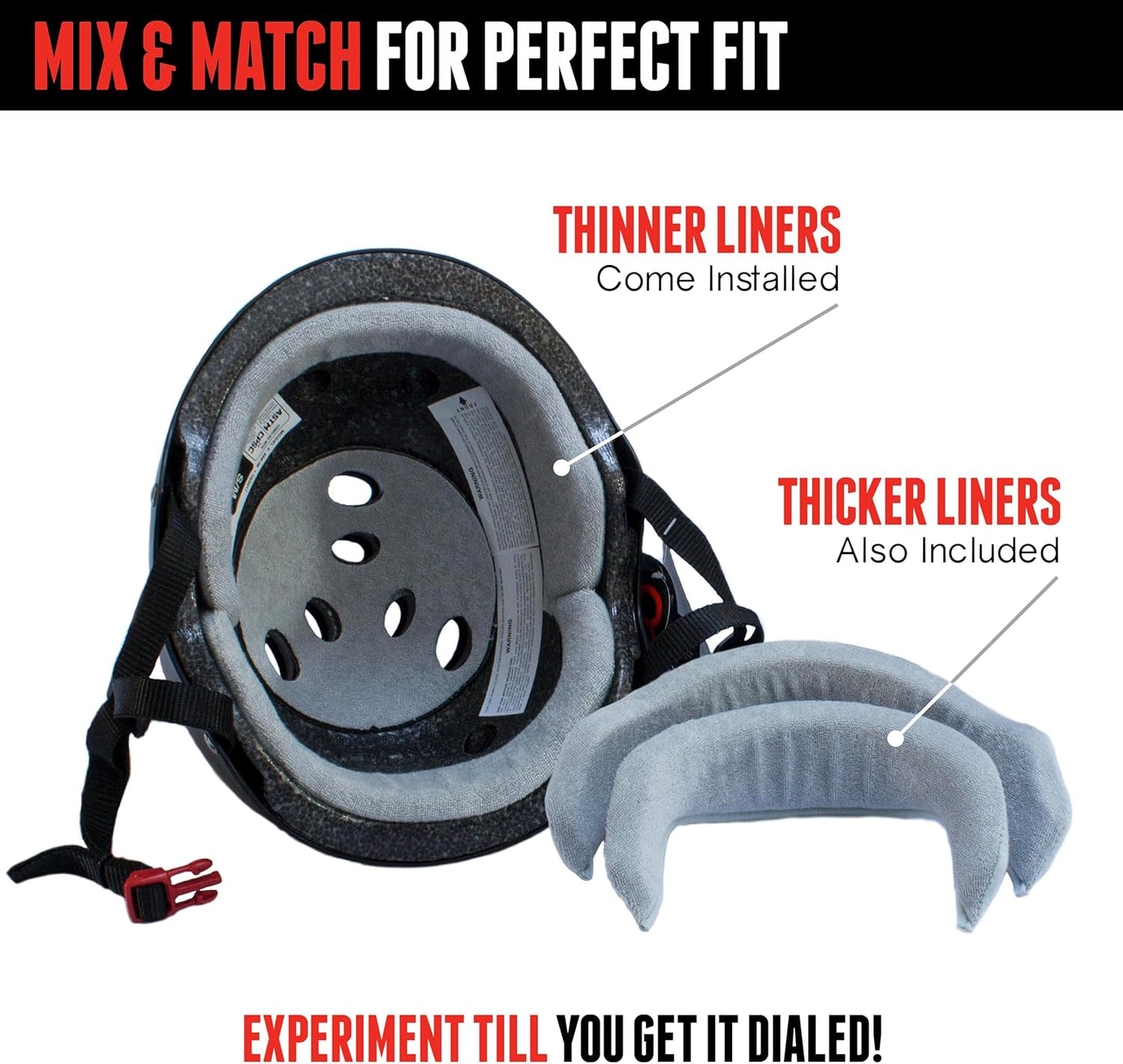 Triple Eight Certified Sweatsaver Helmet - Ultimate Protection for Skateboarding, BMX & Roller Sports
