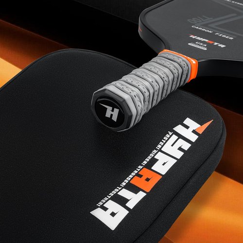 HYPATA Pickleball Paddles, Premium Carbon Fiber Paddle, Professional & Lightweight Pickleball Racket | Unmatched Power and Larger Sweet Spot | Includes Paddle Cover | Black