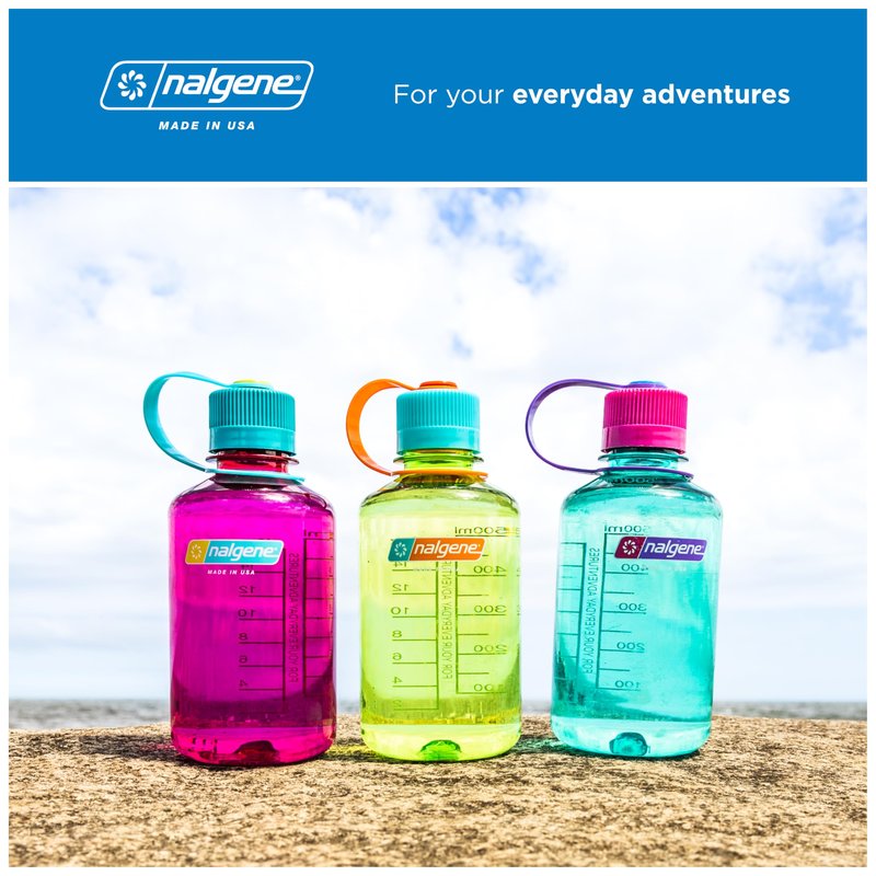 Nalgene 16 oz Narrow Mouth Water Bottle | Slim Cup Holder Size, BPA-Free, Durable & Leak Proof, Lightweight Travel Bottle, Amethyst