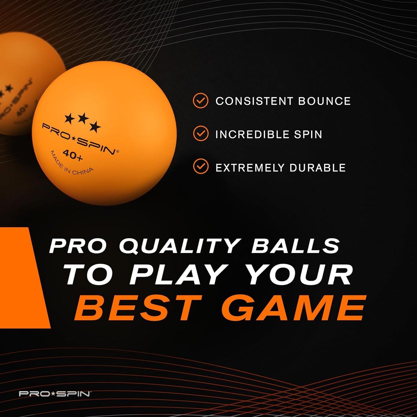 PRO-SPIN Ping Pong Paddles - High-Performance Table Tennis Racket Set with 3-Star Balls & Storage Case | Indoor & Outdoor Play