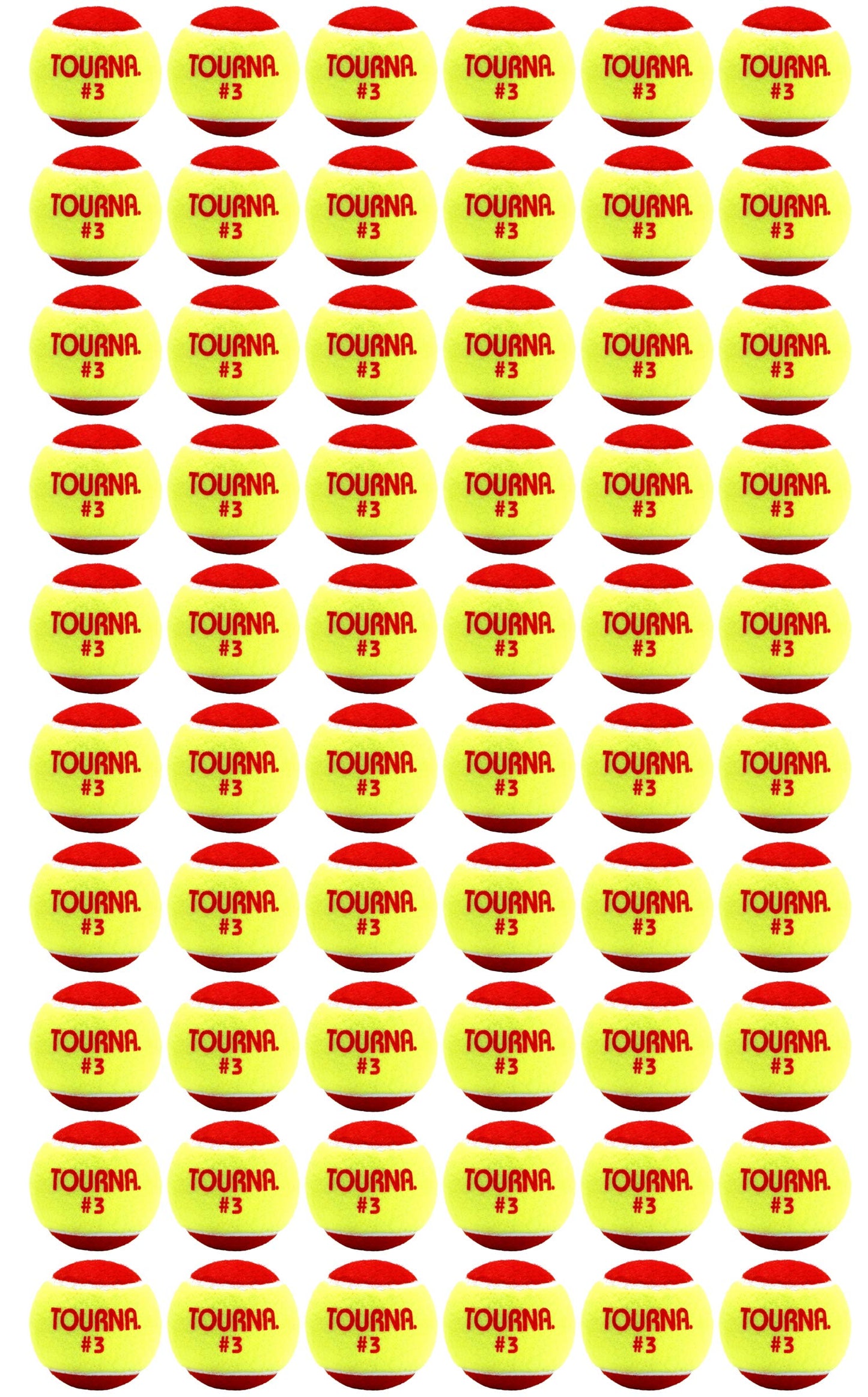 Tourna Low Compression Stage 3 Tennis Ball (Pack of 60)
