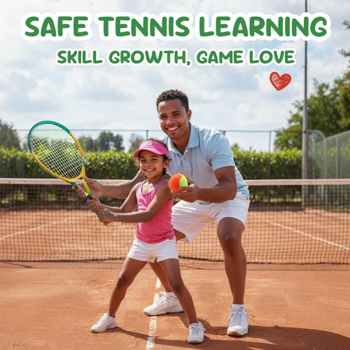 AboveGenius 21 inch Kids Tennis Racket Set for Toddlers Age 4-6, Beginner Tennis Racquet for Boys Girls with 3 Tennis Balls & Adjustable Shoulder Strap Bag, Lightweight Aluminum Alloy