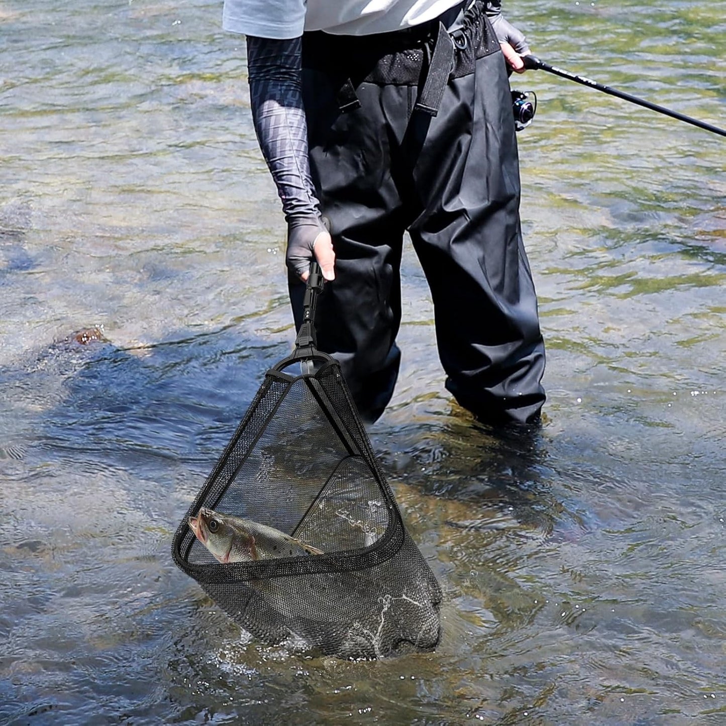 Skiennix Fishing Net - Telescoping Handle for Easy Use | Collapsible & Quick-Deploy Design