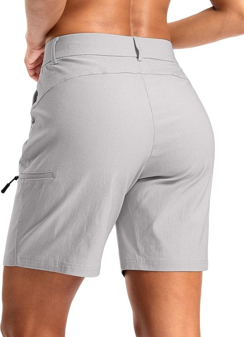 G Gradual Women's Hiking Cargo Shorts - Quick-Dry, Lightweight Summer Travel Shorts with Pockets | 7" Length