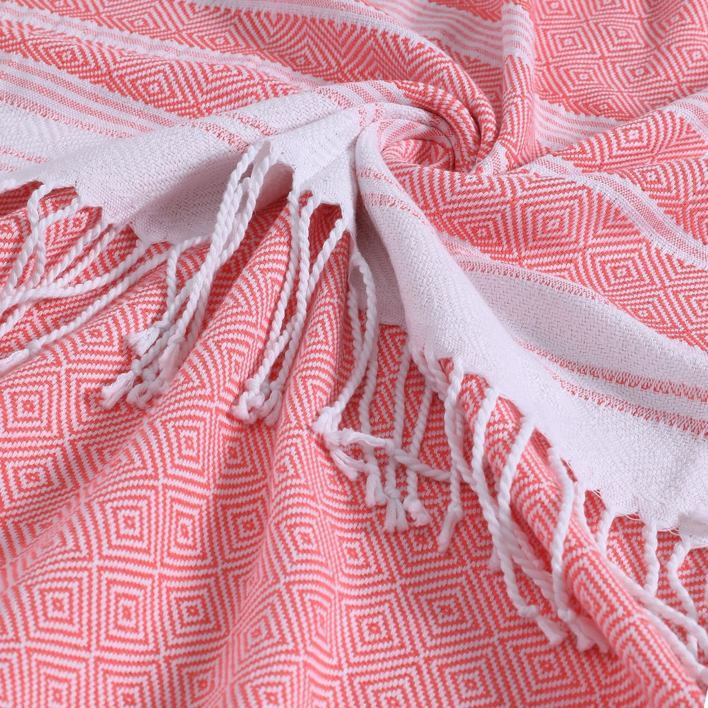 Genovega 6 Oversized Cotton Turkish Beach Bath Towel Set Bulk 74"x38" Extra Large Sand Free Quick Dry Swimming Camping Pool Clearance Towels Blanket Essentials Adult Multi YellowStripes