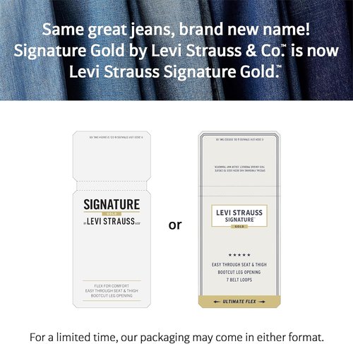 Levi Strauss Signature Gold Men's Straight Fit Jeans - Comfortable & Stylish | Classic Blue Denim
