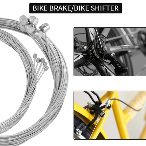 MuHize Bike Brake Cable - Upgraded 87 PCS Brake Lines Contain Stainless Steel Wire Cutter & Shifter Cables with Housing for Mountain/Road Bikes