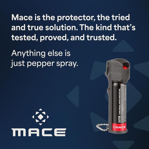 Mace Pepper Spray - Max Strength OC Formula with UV Dye | Ergonomic Grip, 12 Feet Range, 0.63 oz