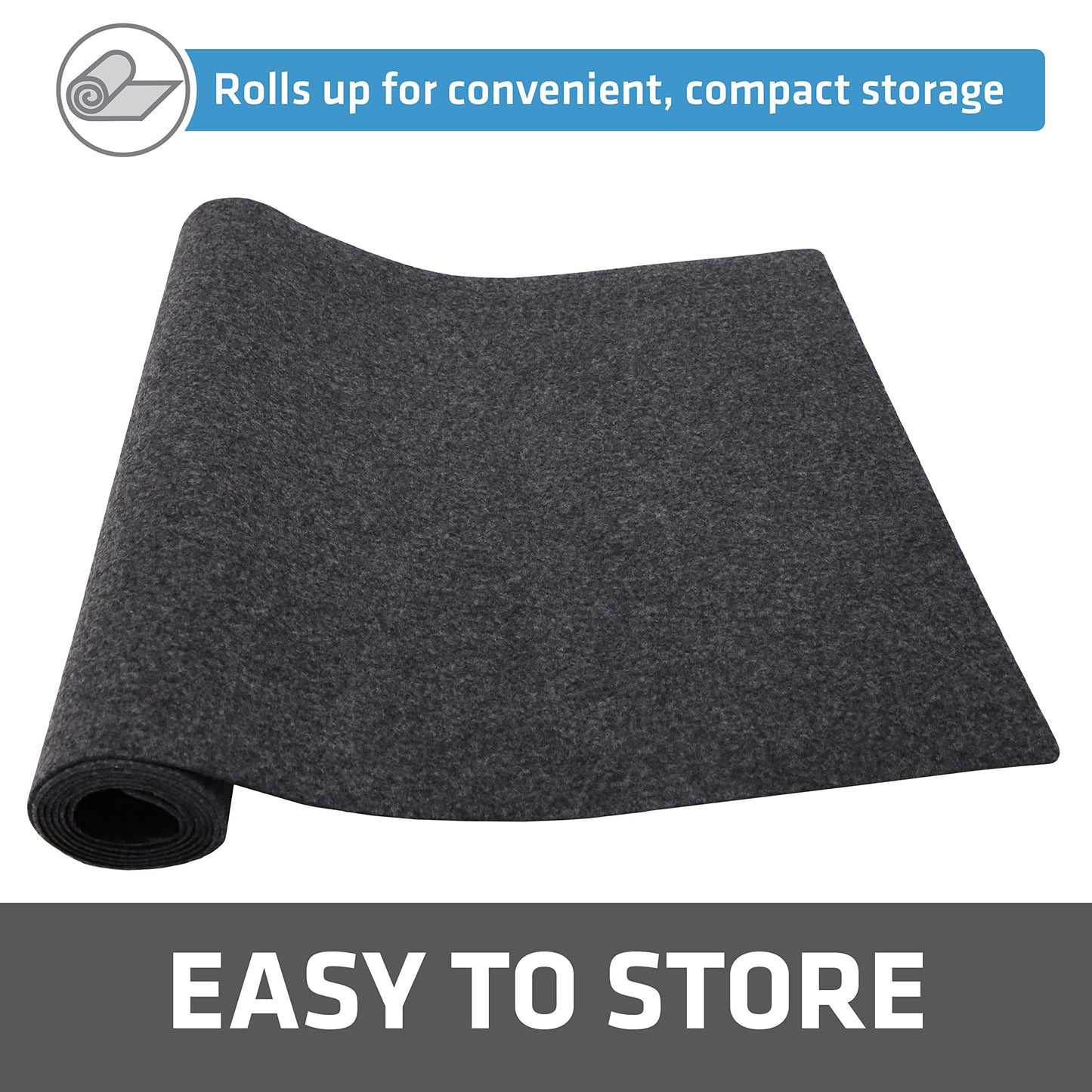 Drymate Gun Cleaning Pad (16" x 59"), Premium Gun Cleaning Mat - Absorbent/Waterproof/Durable - Protects Surfaces, Contains Liquids - (Made in the USA) (Charcoal)