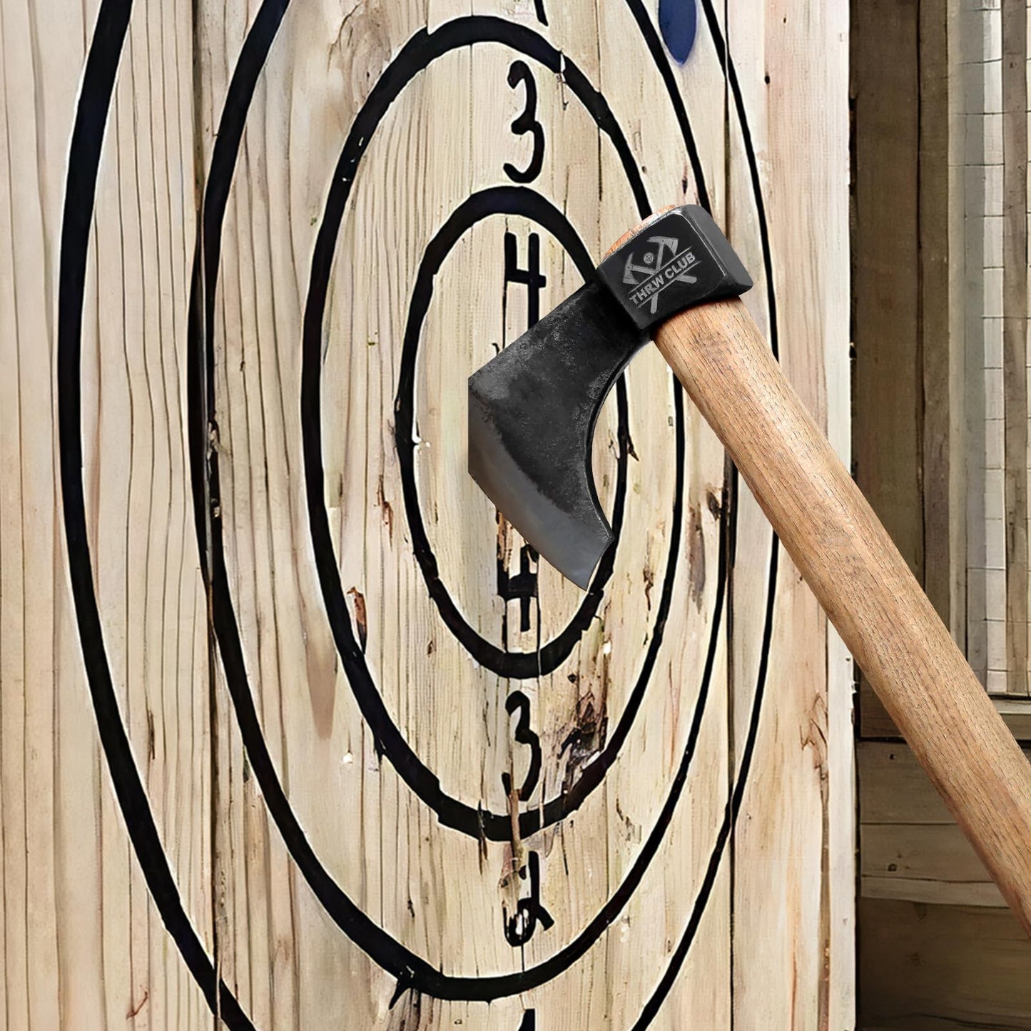 Professional Throwing Axe, 3 Pack 16.5" Throwing Axes and Tomahawks with 1065 High Carbon Steel & Hickory Wood Handle, Perfect for Axe Throwiing Game for Backyard, Competition and Recreation