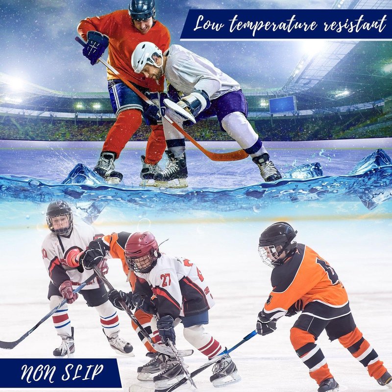Yingzhao 4 Pairs Waxed Hockey Skate Laces Hockey Laces Wide Ice Skate Lace Strap Ice Hockey Skate Accessories for Ice Hockey, Roller Skates, Adults, Youth(96 Inch Long,White)