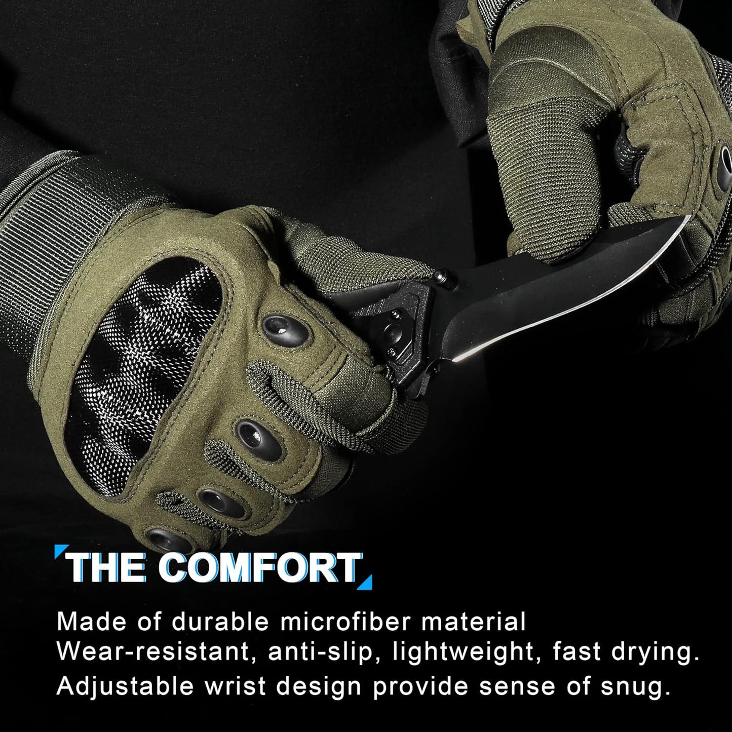 WTACTFUL Tactical Gloves - Touchscreen Design for Airsoft, Paintball & Motorcycle Use | Durable & Comfortable