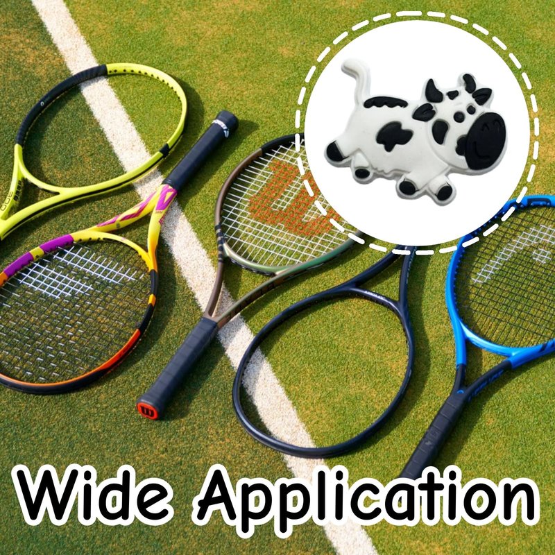YTRUOYI 5 PCS Tennis Dampener Cow Shape Racket Vibration Dampener Shock Absorber Accessories for Enhanced Comfort and Control