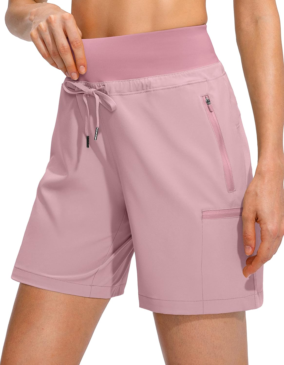 Obla Women's Hiking Cargo Shorts - Quick Dry, High Waisted, 7-Inch Length for Summer Adventures