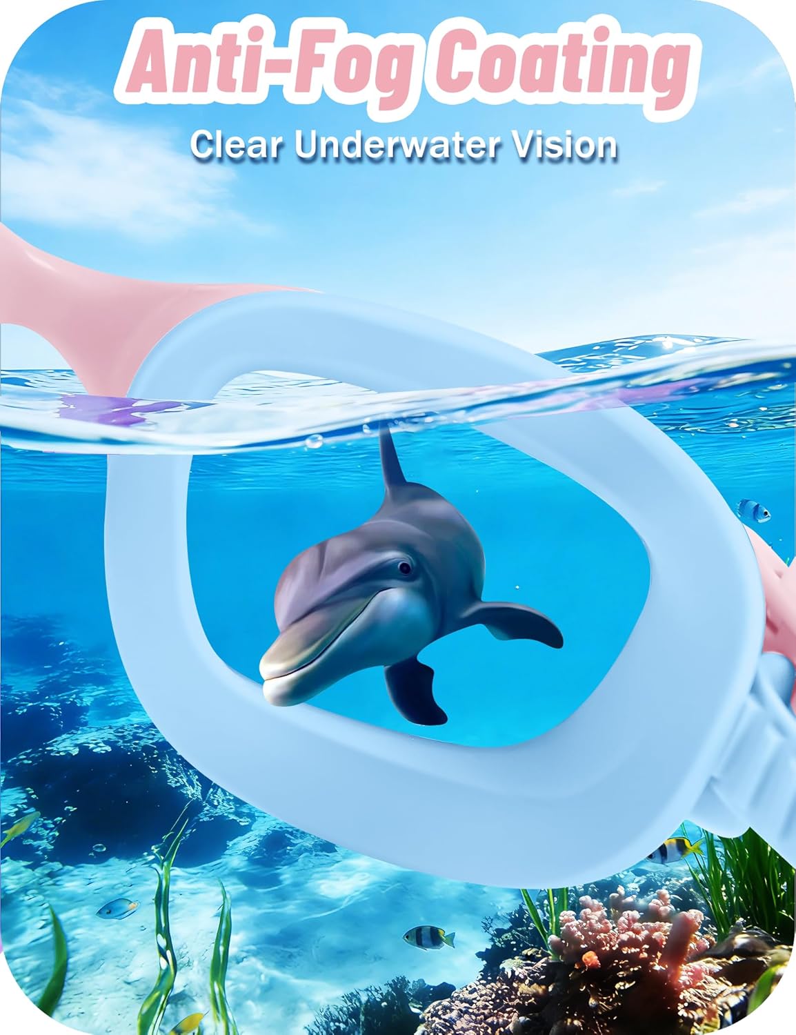 Vvinca Kids Swim Goggles - Anti-Fog, UV Protection, No Leak Design | Perfect for Ages 3-14
