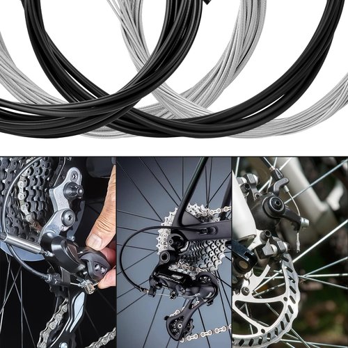 MuHize Bike Brake Cable - Upgraded 87 PCS Brake Lines Contain Stainless Steel Wire Cutter & Shifter Cables with Housing for Mountain/Road Bikes