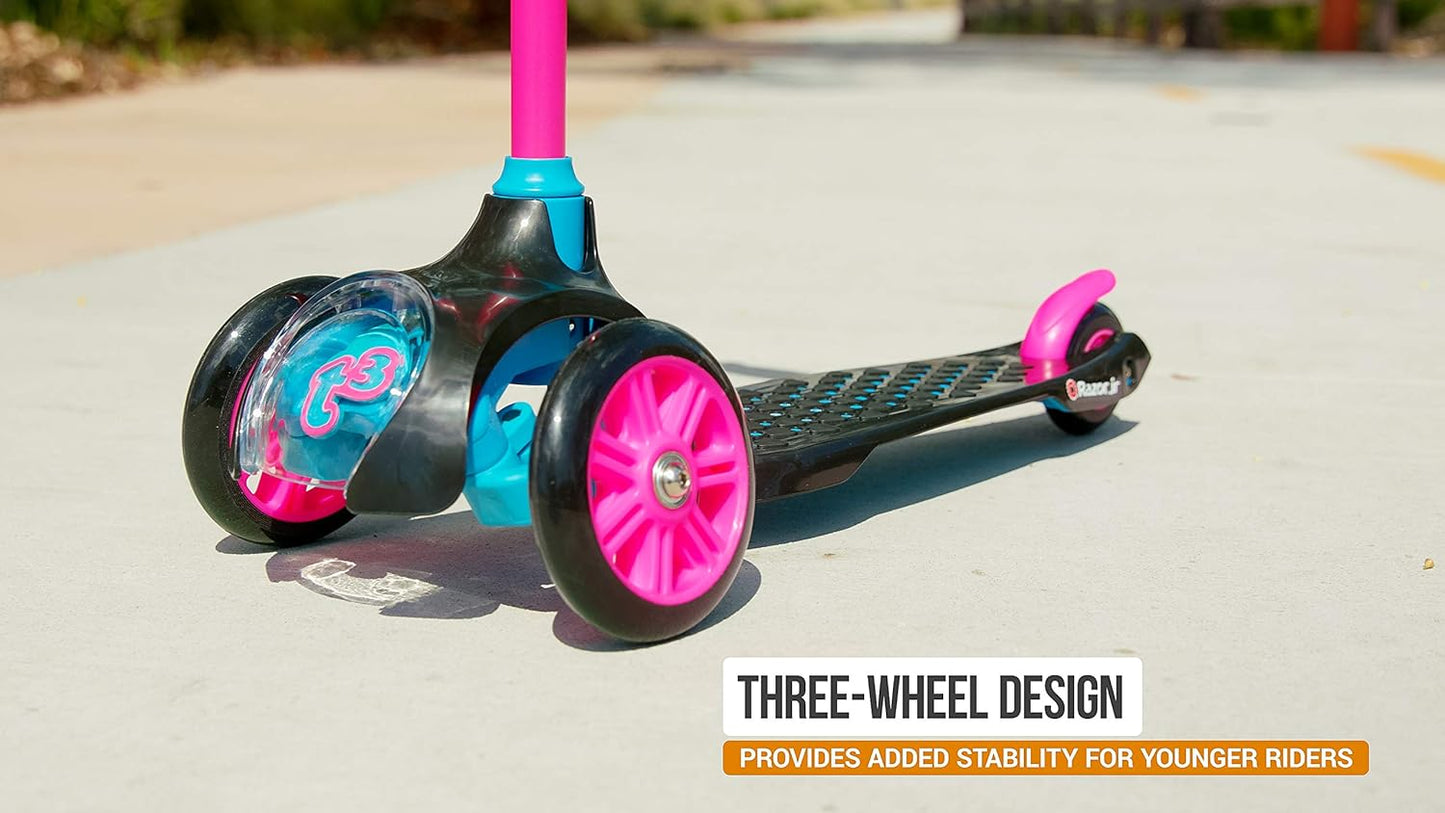 Razor Jr. T3 Kick Scooter for Kids 3+ | Lightweight Design & Advanced Tilt-to-Turn Technology