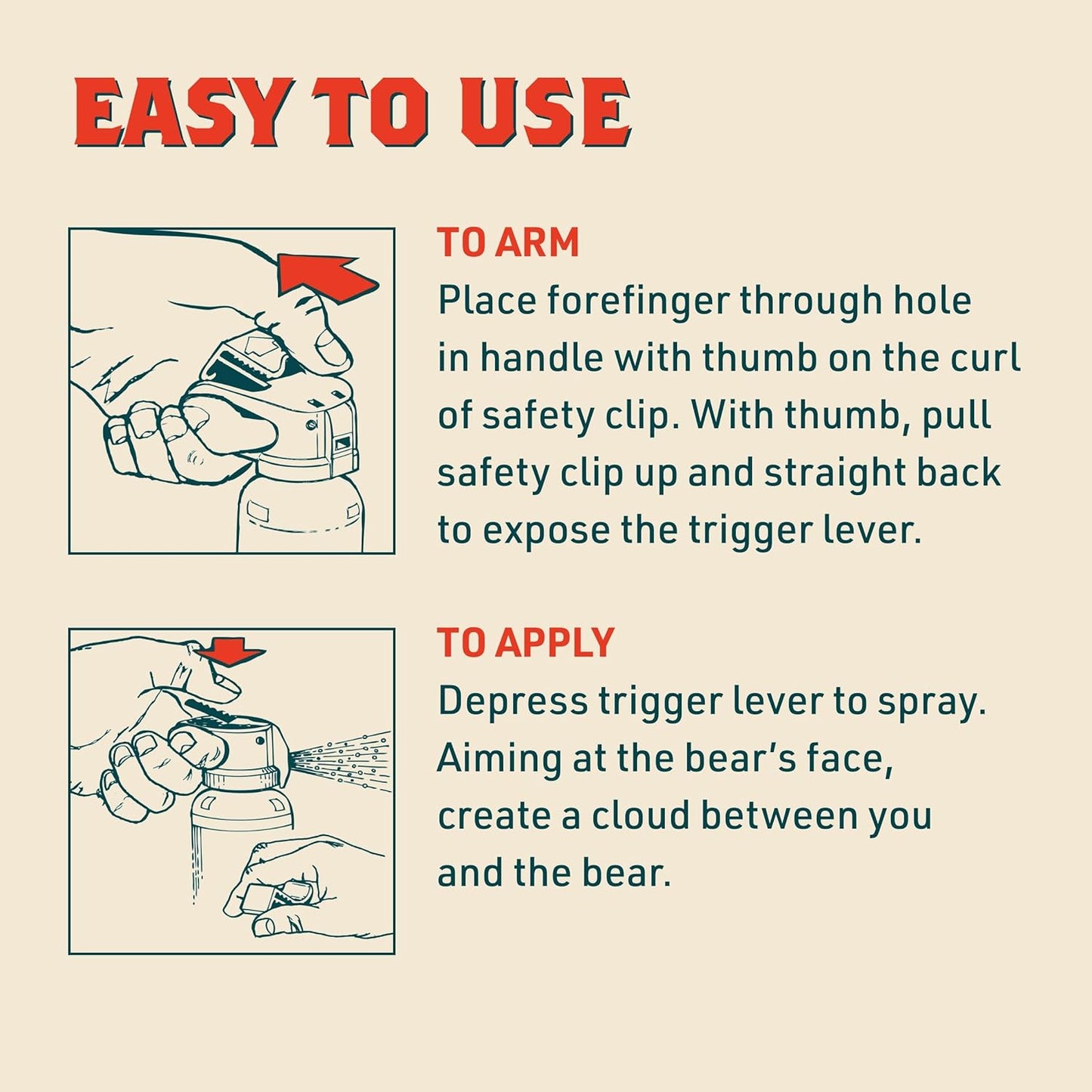 Trail Boss Bear Spray - Maximum Strength 35 ft Range, EPA Registered for Outdoor Safety | 7.9 oz