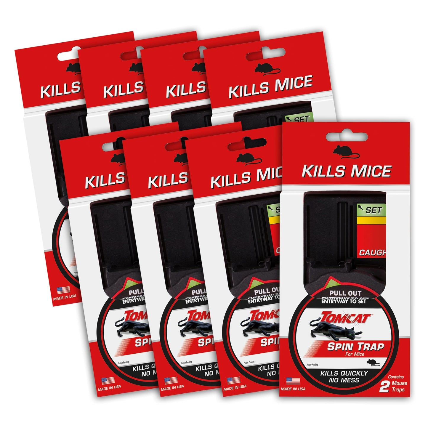 Tomcat Spin Trap for Mice, Kills Mice Quickly, No Mess, 16 Traps