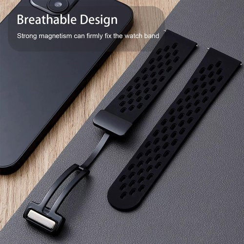 Lamshaw Compatible with Garmin Approach S44 Band, 20mm Quick Release Breathable Soft Silicone Sport Band Replacemet Straps Compatible for Garmin Approach S50, S44, S42, S40 Watch