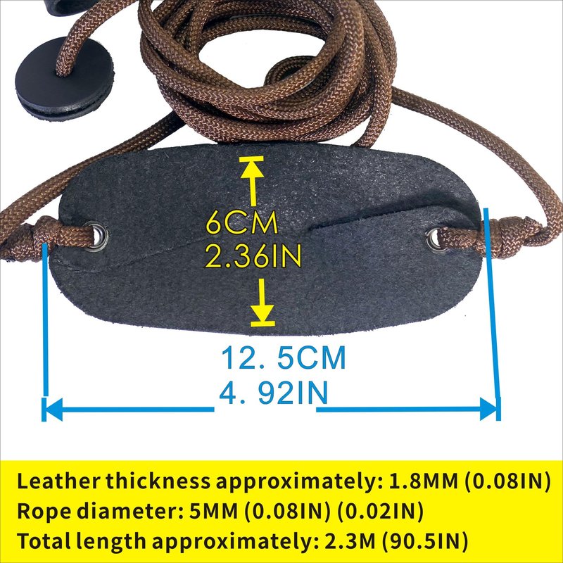 Old-Fashioned Slingshot Rock Sling Tennis Ball Thrower Shepherds Sling (2packs)