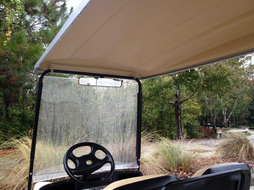 16.5" Extra Wide Panoramic Rear View Mirror for Golf Carts As E-Z-GO, Club Car, Yamaha