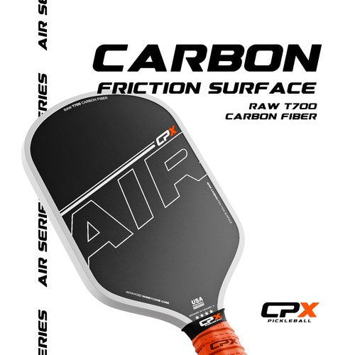 CPX Air Carbon Fiber Pickleball Paddle - Professional Grade, Matte Finish, Tennis Style Grip - Designed in Chicago, USA