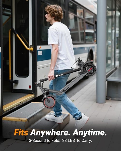 **Skiennix Electric Scooter - Powerful 350W-500W Motor, 10-21 MPH Speed, 10-28 Miles Range, Lightweight Design**