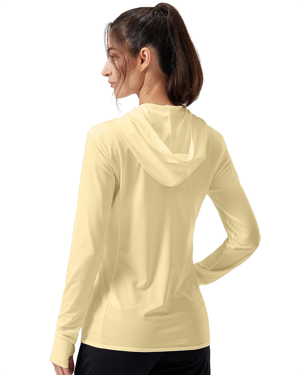 Soothfeel Women's Sun Protection Hoodie - Lightweight UPF 50+ Long Sleeve Jacket with Pocket | Ideal for Hiking