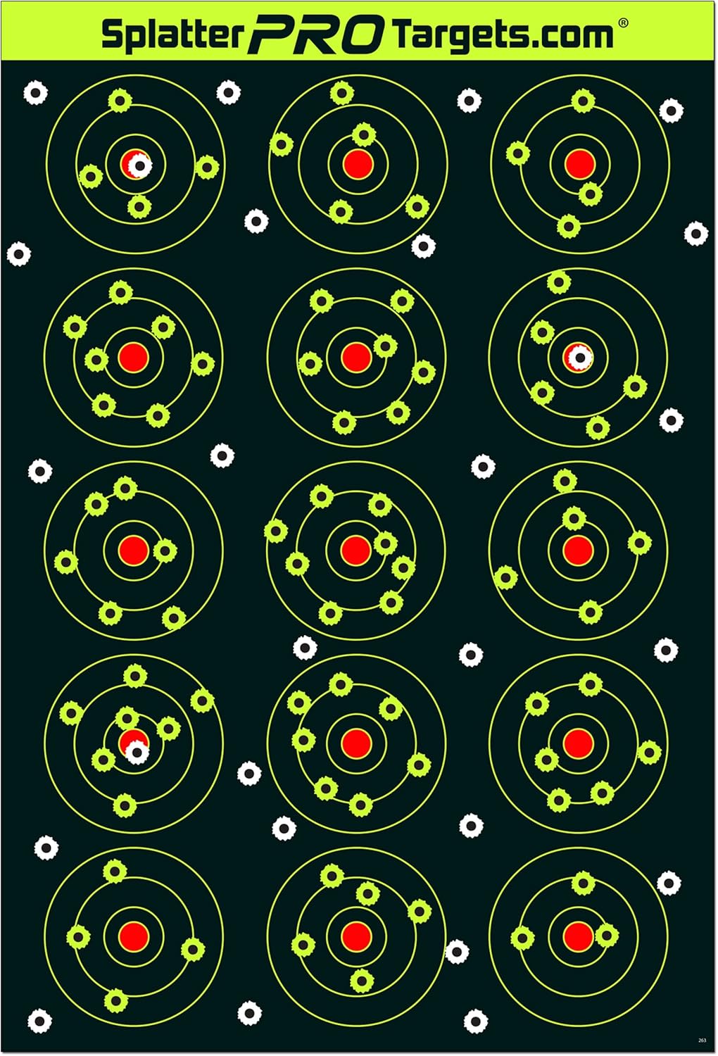Splatter Targets by [Brand Name] - 12x18 Inches | Bright Burst Upon Impact for Instant Shot Visibility