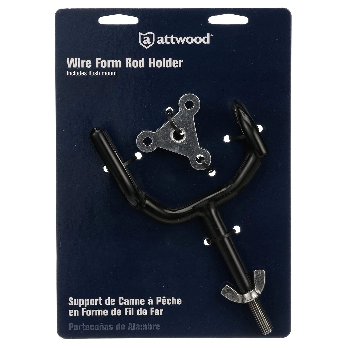 Attwood 5060-3 Sure Grip Steel 5 Degree Angle Rod Holder with Base (4-Inch)